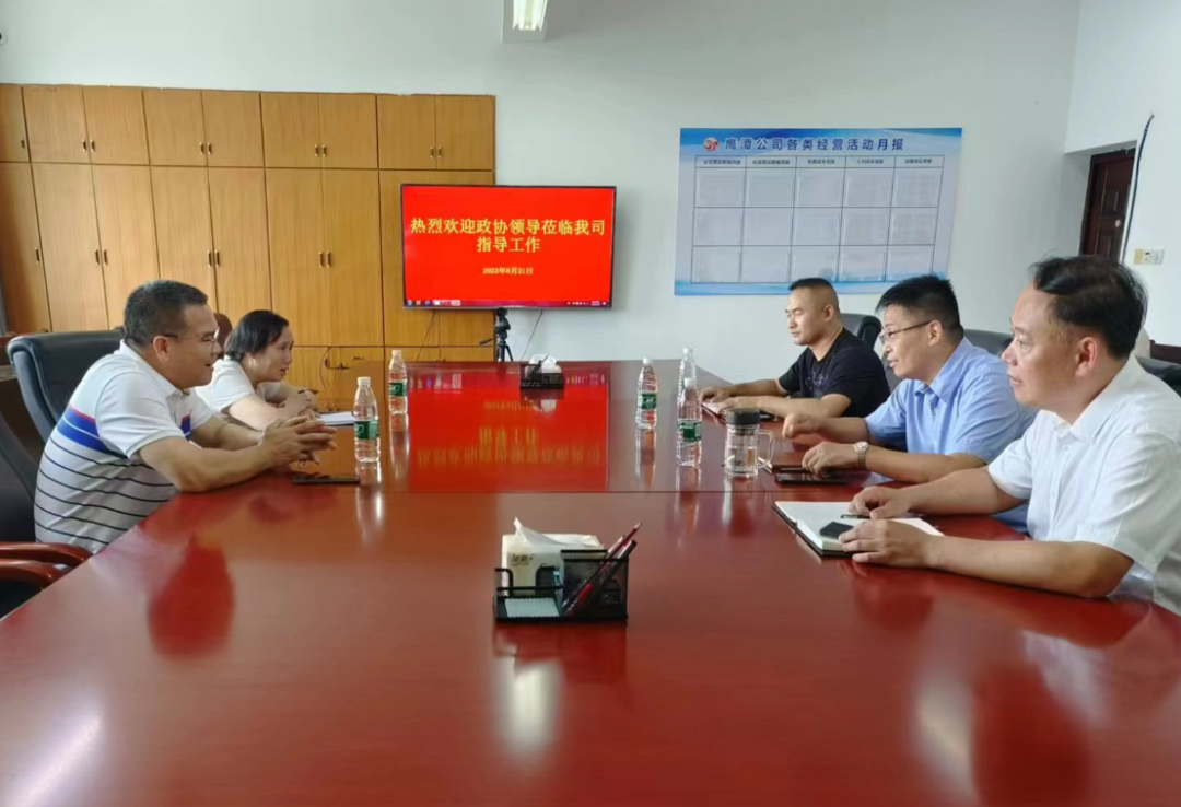 鷹潭市政協(xié)領(lǐng)導調(diào)研鷹潭公司 肖良芝陪同